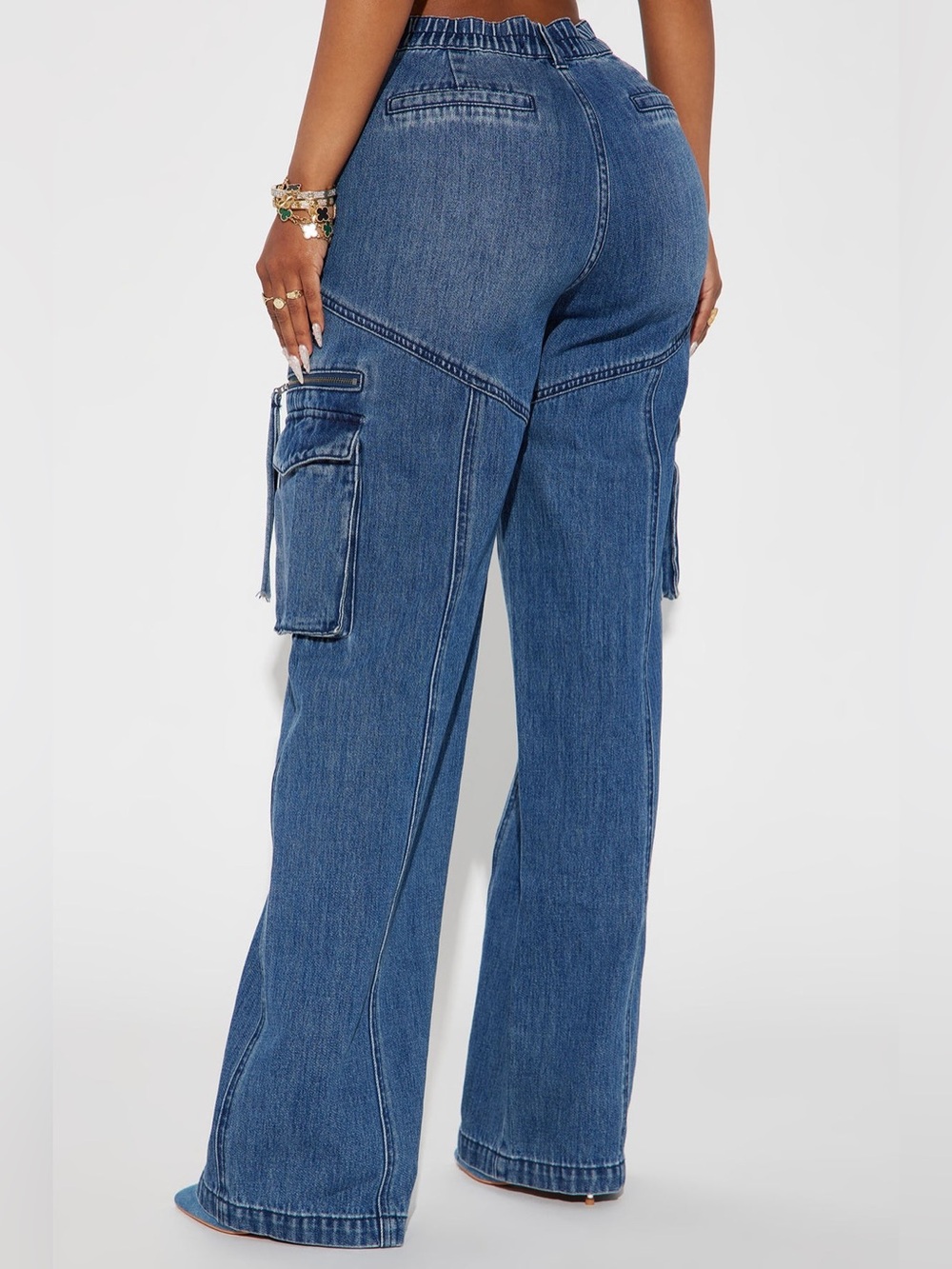 NWT fashion, nova, devil and disguise cargo straight leg jeans - Picture 2 of 4